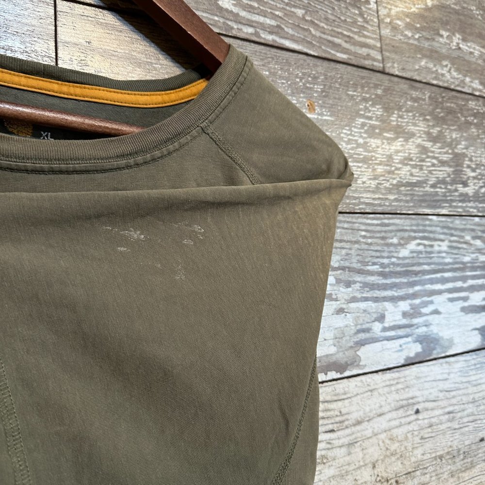 Carhartt Relaxed Fit Army Green Work Wear Short Sleeve Pocket Tshirt - Picture 6 of 6